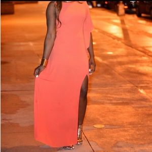 Bcbg MAXAZRIA “Janus” gown in Orange